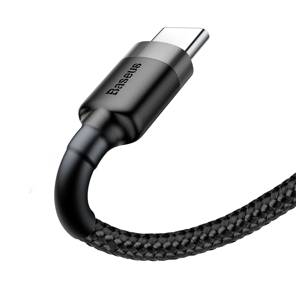 Baseus cable Cafule USB – USB-C 2,0 m 2A gray-black