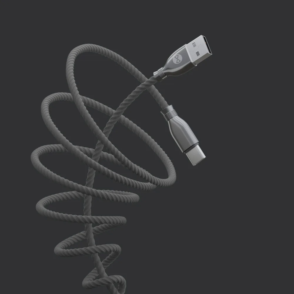 Forever Tornado cable USB – USB-C 1,0 m 3A black