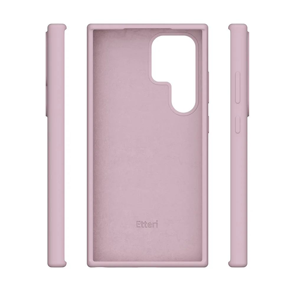 Etteri Silicone case for Samsung Galaxy S25 Ultra light pink