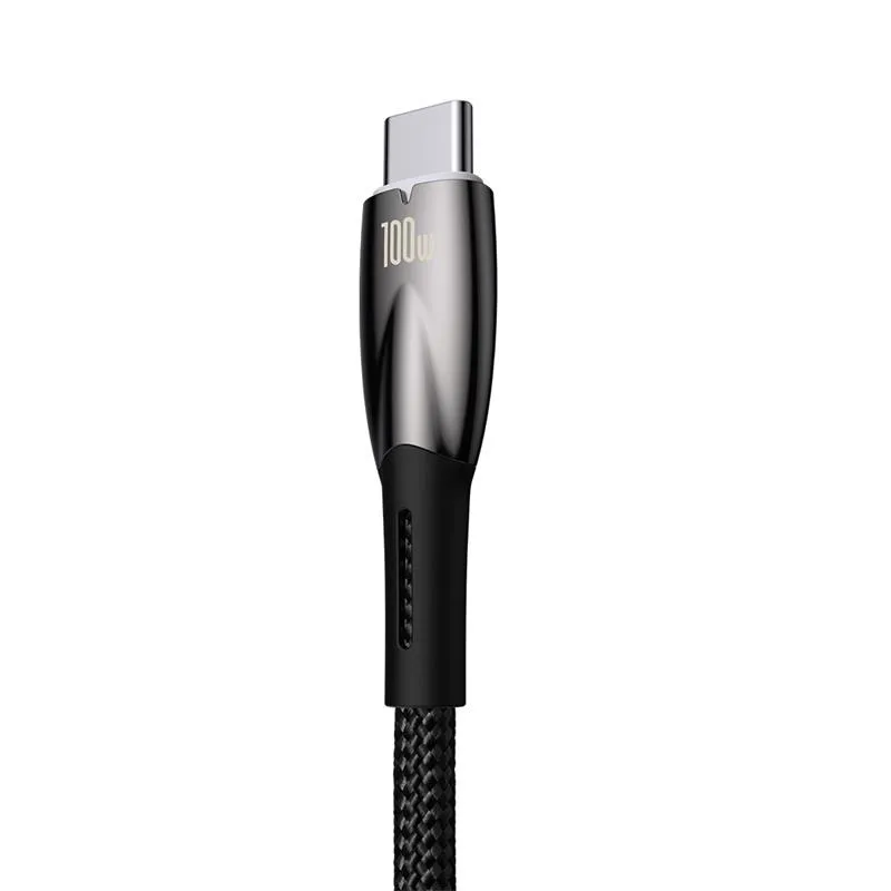 Baseus cable Glimmer USB – USB-C 1,0m black 100W