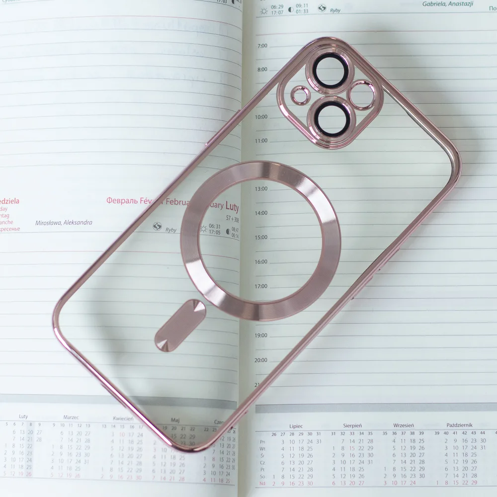 Color Chrome Mag-fodral för Samsung Galaxy A15 4G / A15 5G i roséguld