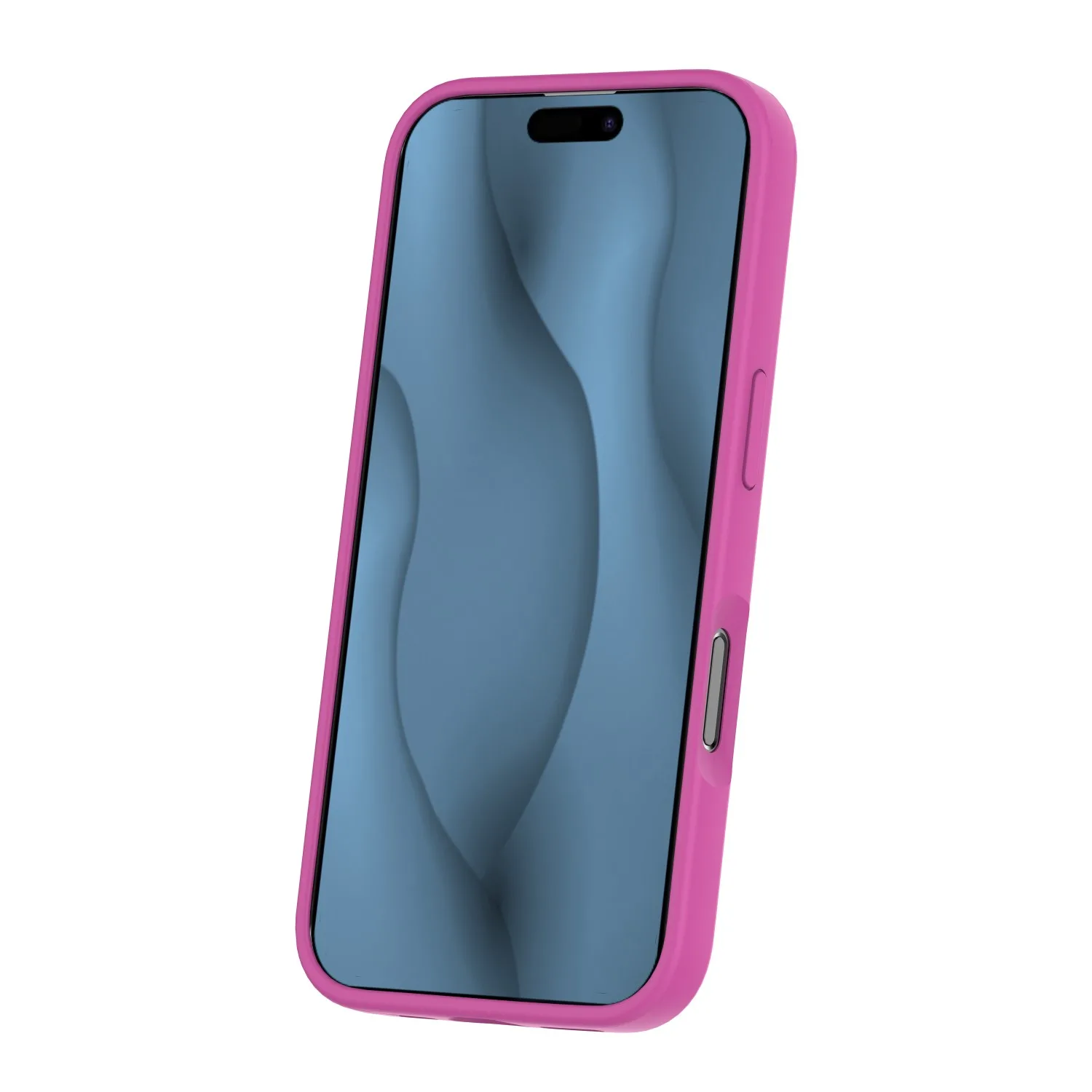 Silicone Thin Mag case for iPhone 16 6,1″ fuschia