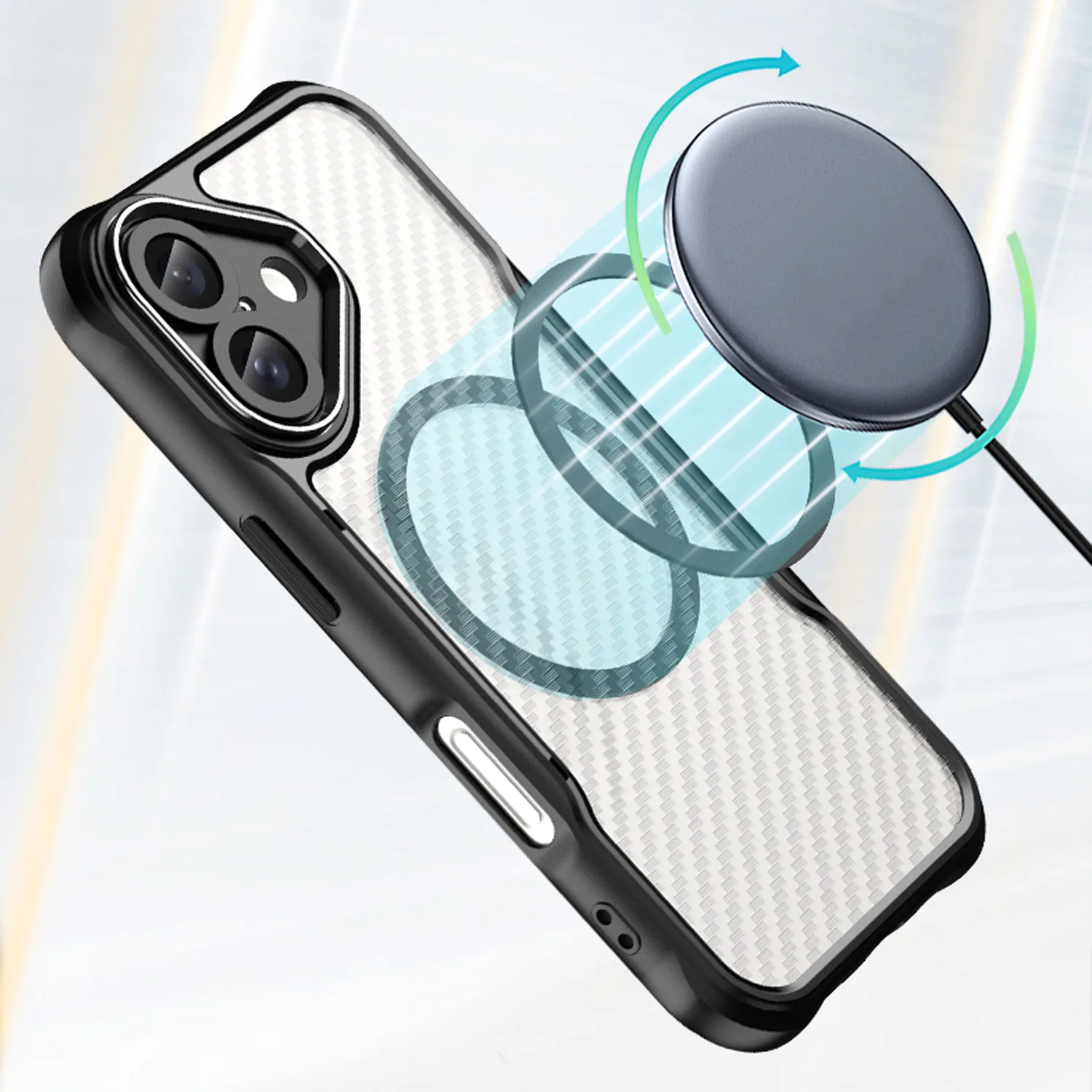 Defender Carbon Mag case for iPhone 17 6,3″ black