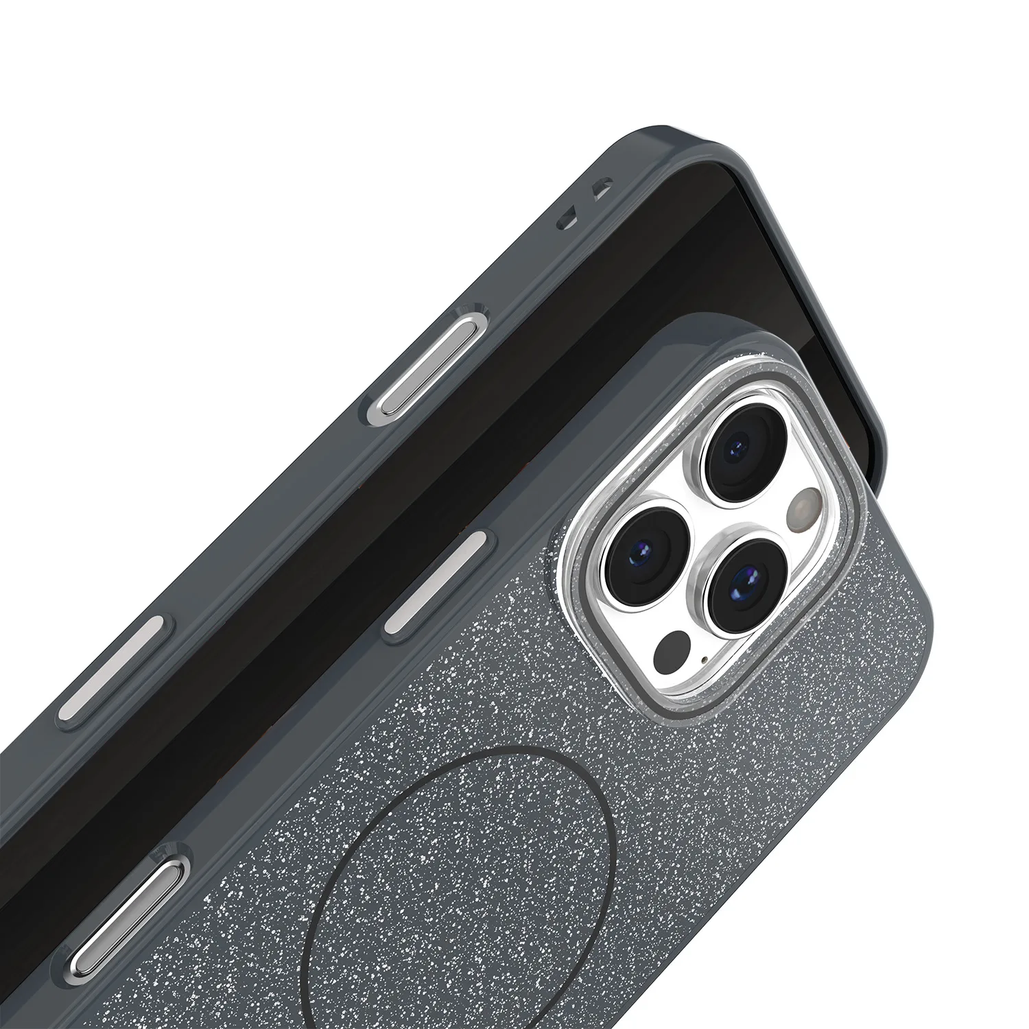 Glitter Thin Mag case for iPhone 16 Pro 6,3″ black