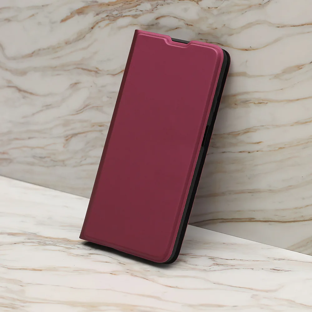 Smart mjuk fodral för iPhone 16e i bordeauxröd