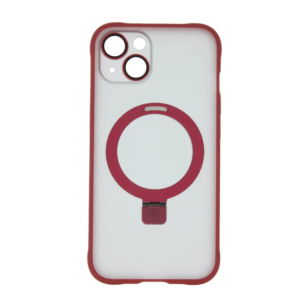 Mag Ring-fodral för iPhone 15 6,1″ rött
