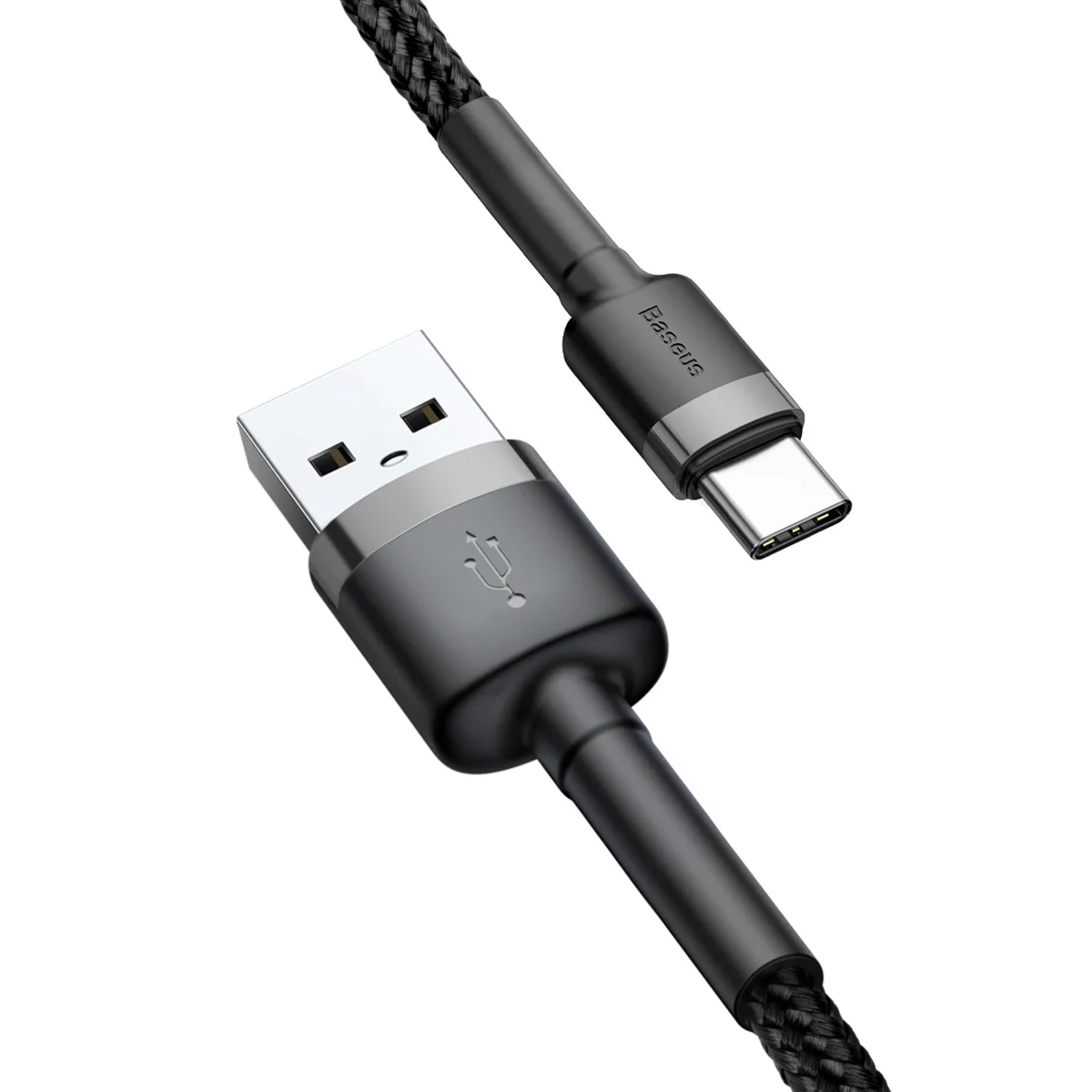 Baseus cable Cafule USB – USB-C 0,5 m 3A gray-black