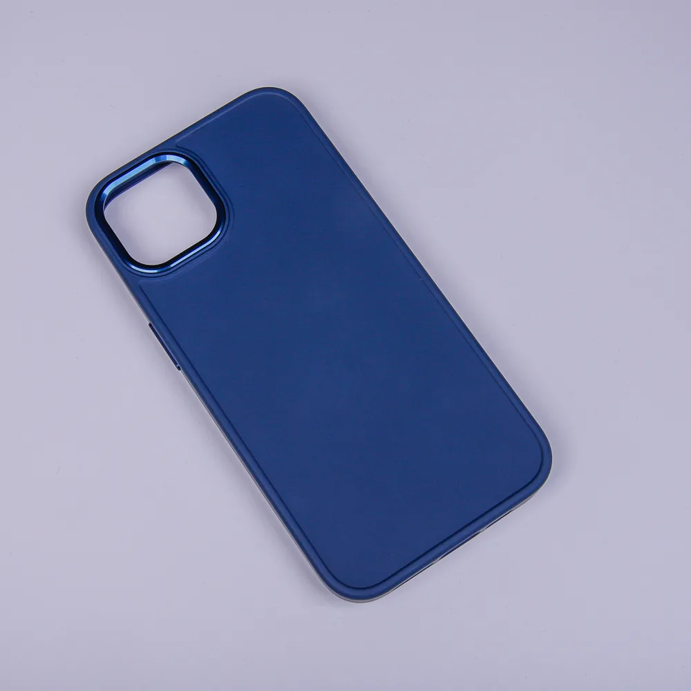 Satinfodral för iPhone 15 Pro 6,1″ mörkblått