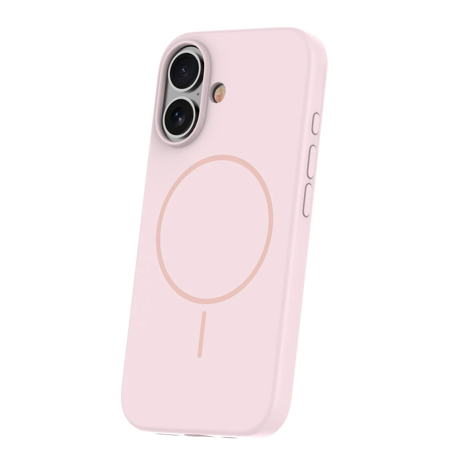 Tunt silikonfodral i ljusrosa för iPhone 16 Pro Max 6,9″
