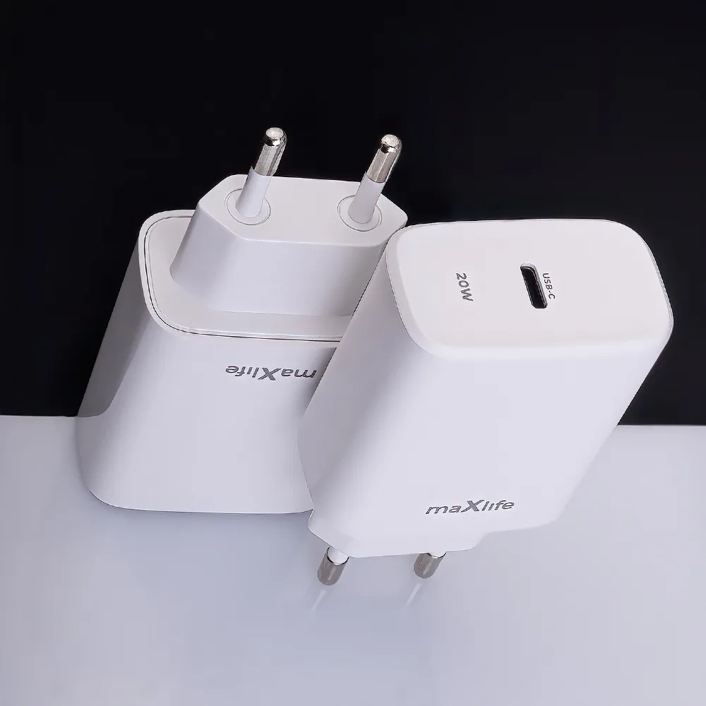 Maxlife MXTC-10-20C PD QC-laddare 1x USB-C 20W vit