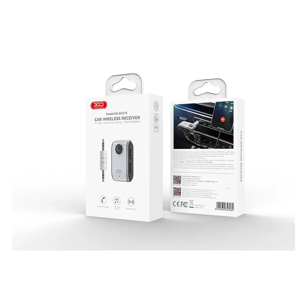 XO transmitter FM BCC15 Bluetooth MP3 jack 3,5 mm black