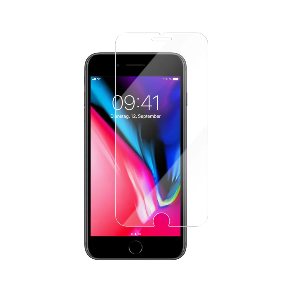 Vmax härdat 2,5D-glas Normal Klarglas för iPhone 7 / 8 Plus
