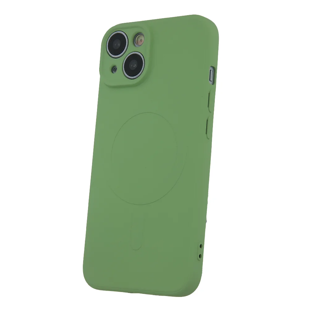 Enkelt Color Mag-fodral för iPhone 16e i ljusgrönt