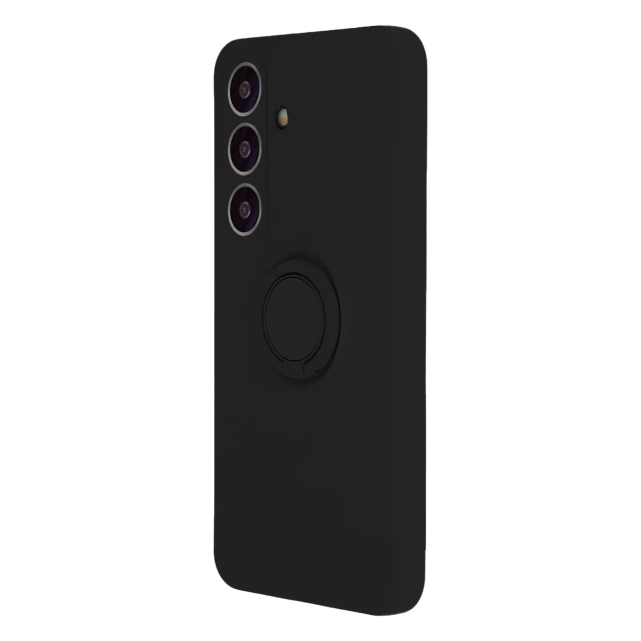 Fingeravtrycksring iPhone 16-fodral svart