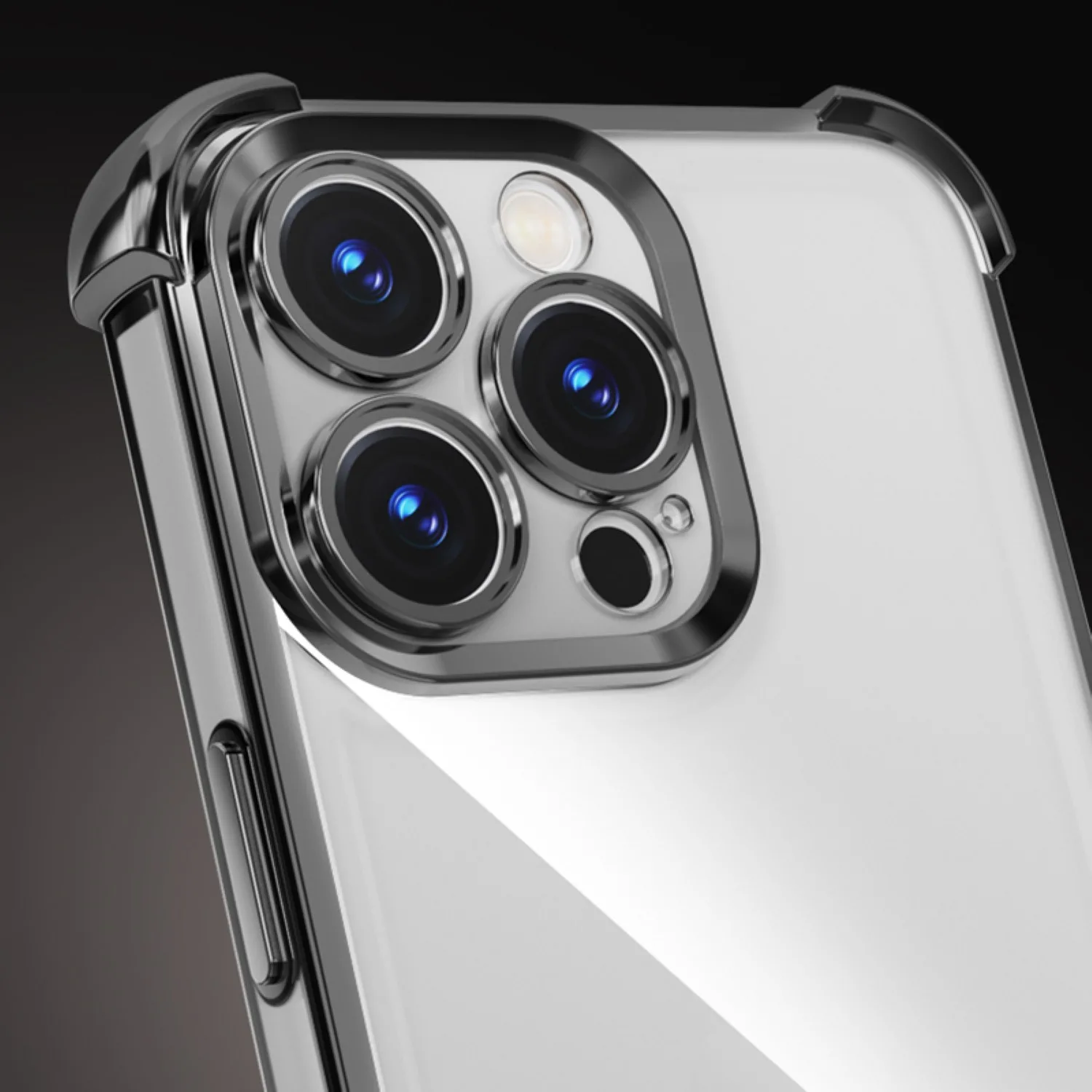 Anti Shock Chrome-fodral för iPhone 15 6,1″ svart