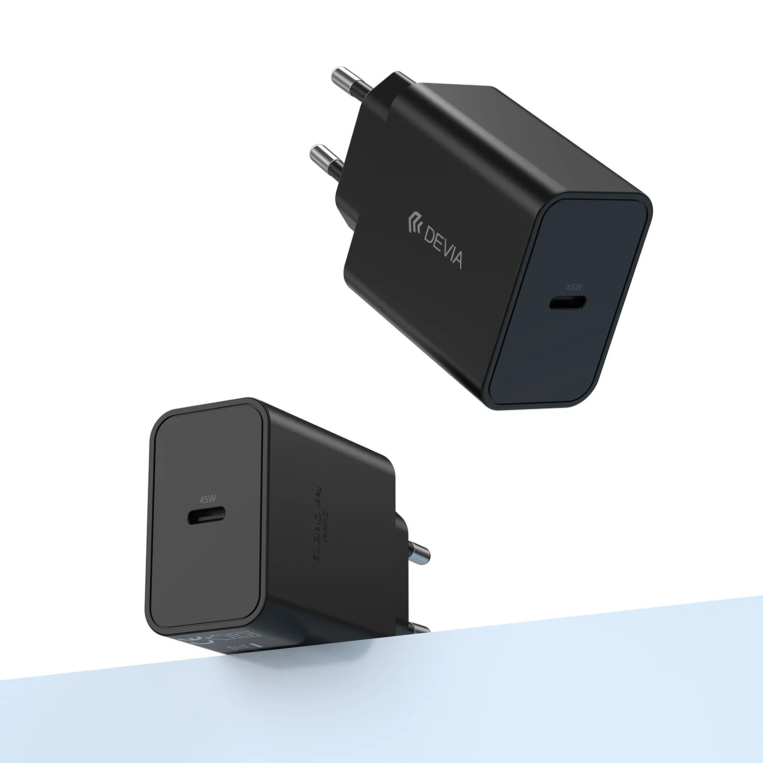 Devia väggladdare Rocket PD 45W 1x USB-C svart