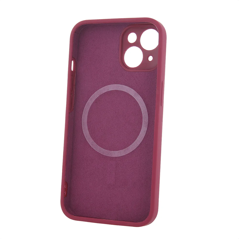 Mag Invisible fodral för iPhone 14 6,1″ vinröd