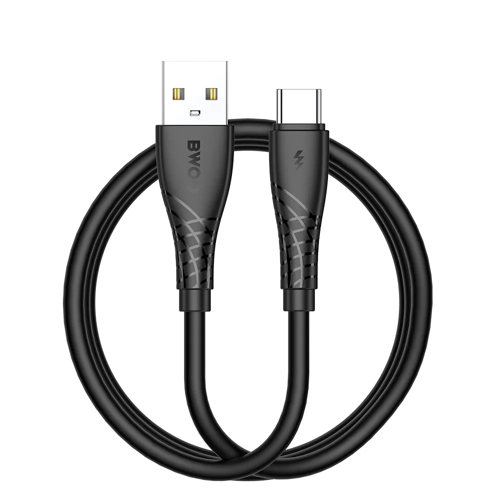BWOO Cable USB - USB-C 1m 27W 3A Black BO-X318C