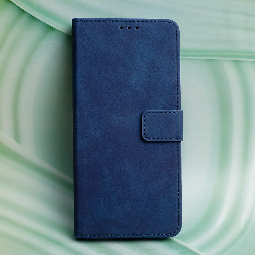 Smart Velvet-fodral till Samsung Galaxy S20 FE i marinblå
