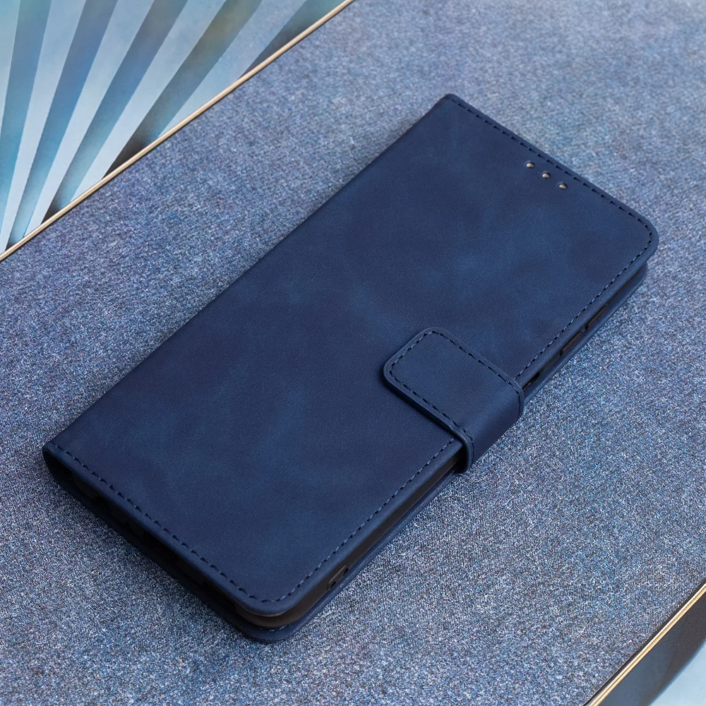 Smart Velvet-fodral till Samsung Galaxy S20 FE i marinblå