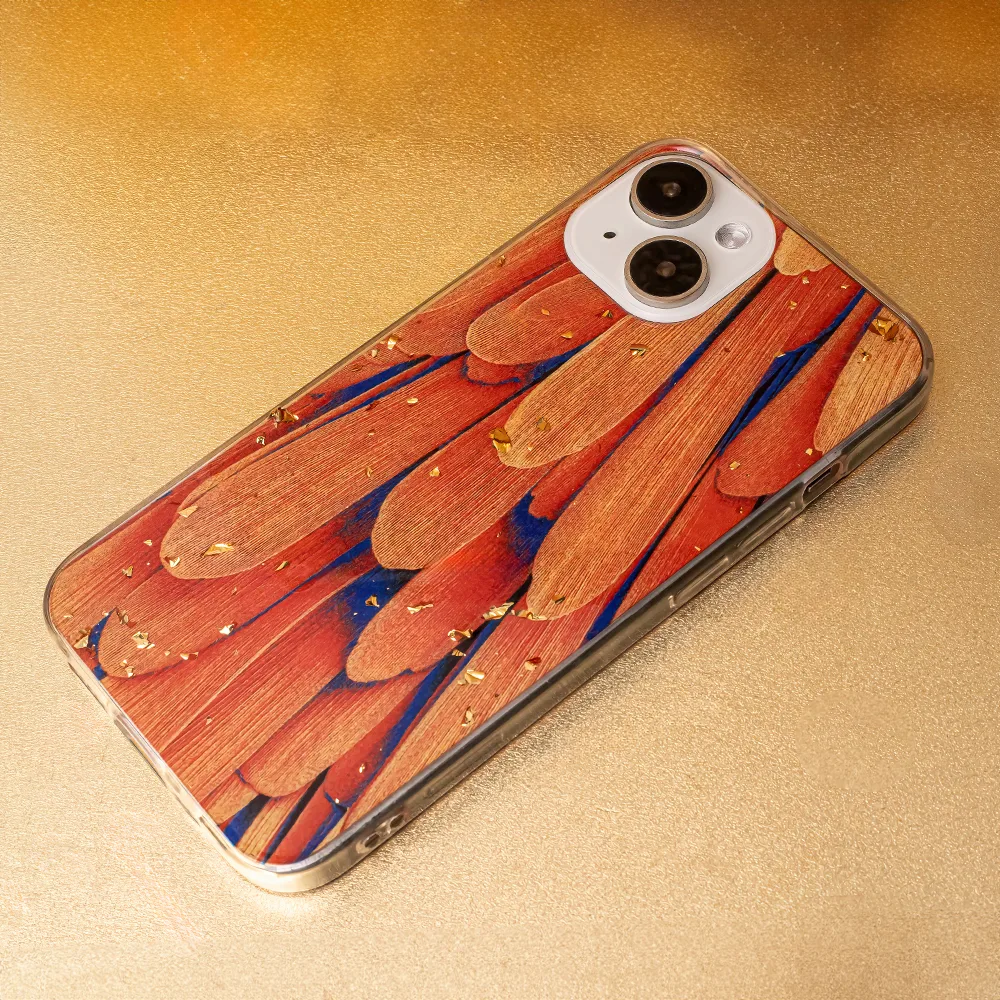 Guld Glam fodral till Samsung Galaxy A14 4G / A14 5G orange