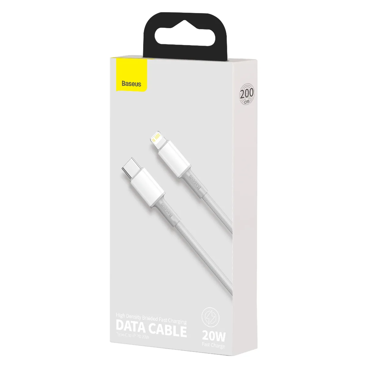 Baseus cable High Density PD USB-C – Lightning 2,0 m white 20W