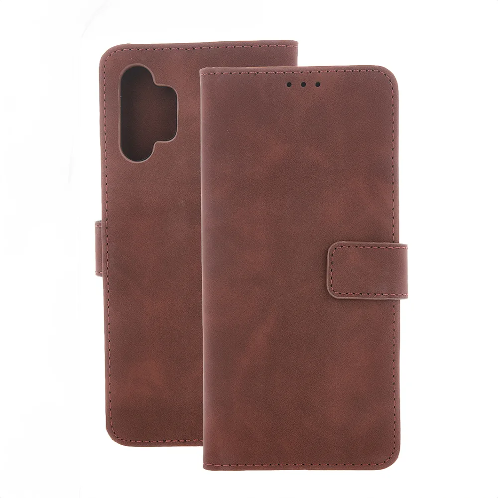 Smart Velvet-fodral till Samsung Galaxy M16 5G i brun