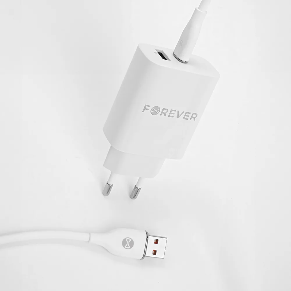 Forever cable USB – USB-C 1,0 m 6A white