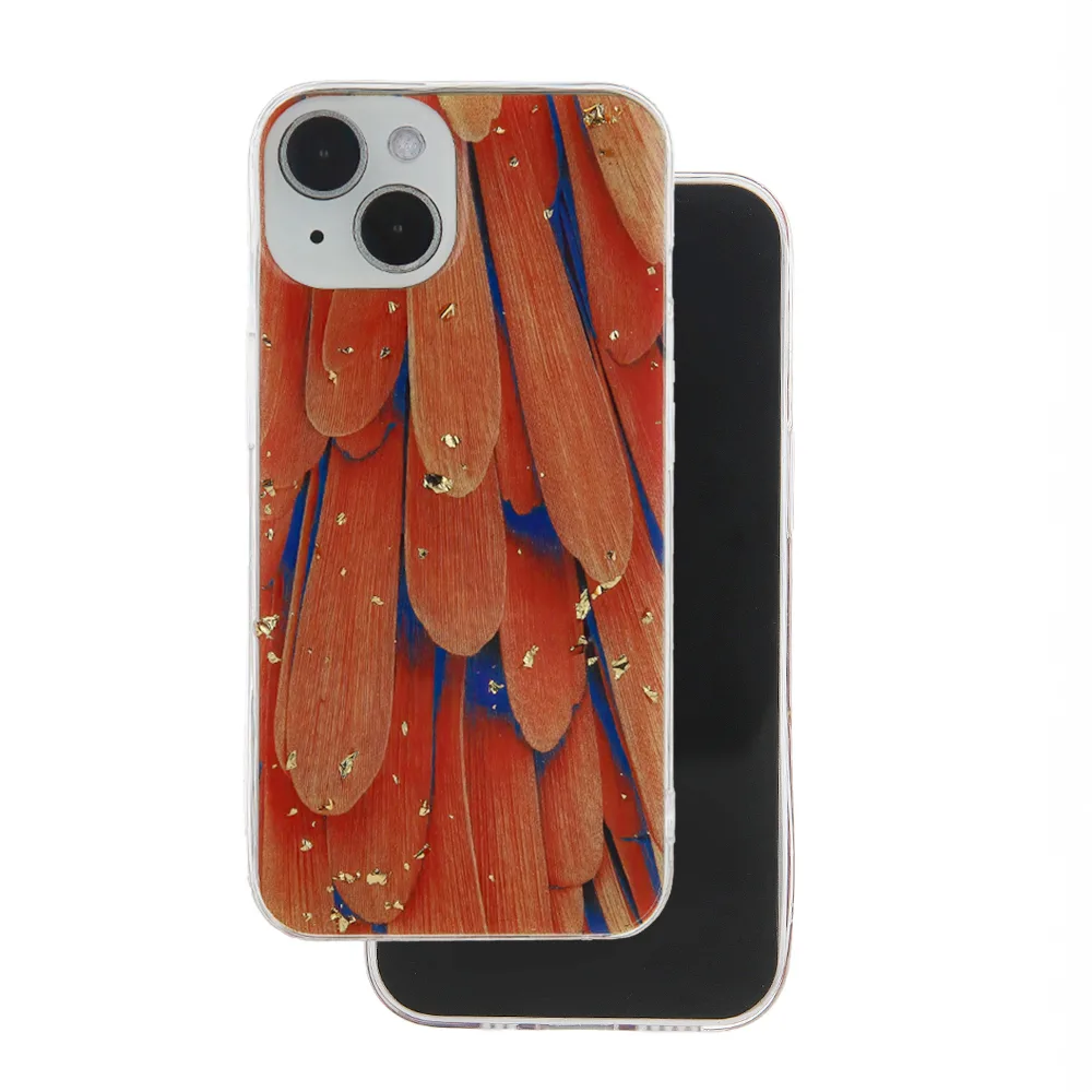 Guld Glam fodral till Samsung Galaxy A14 4G / A14 5G orange