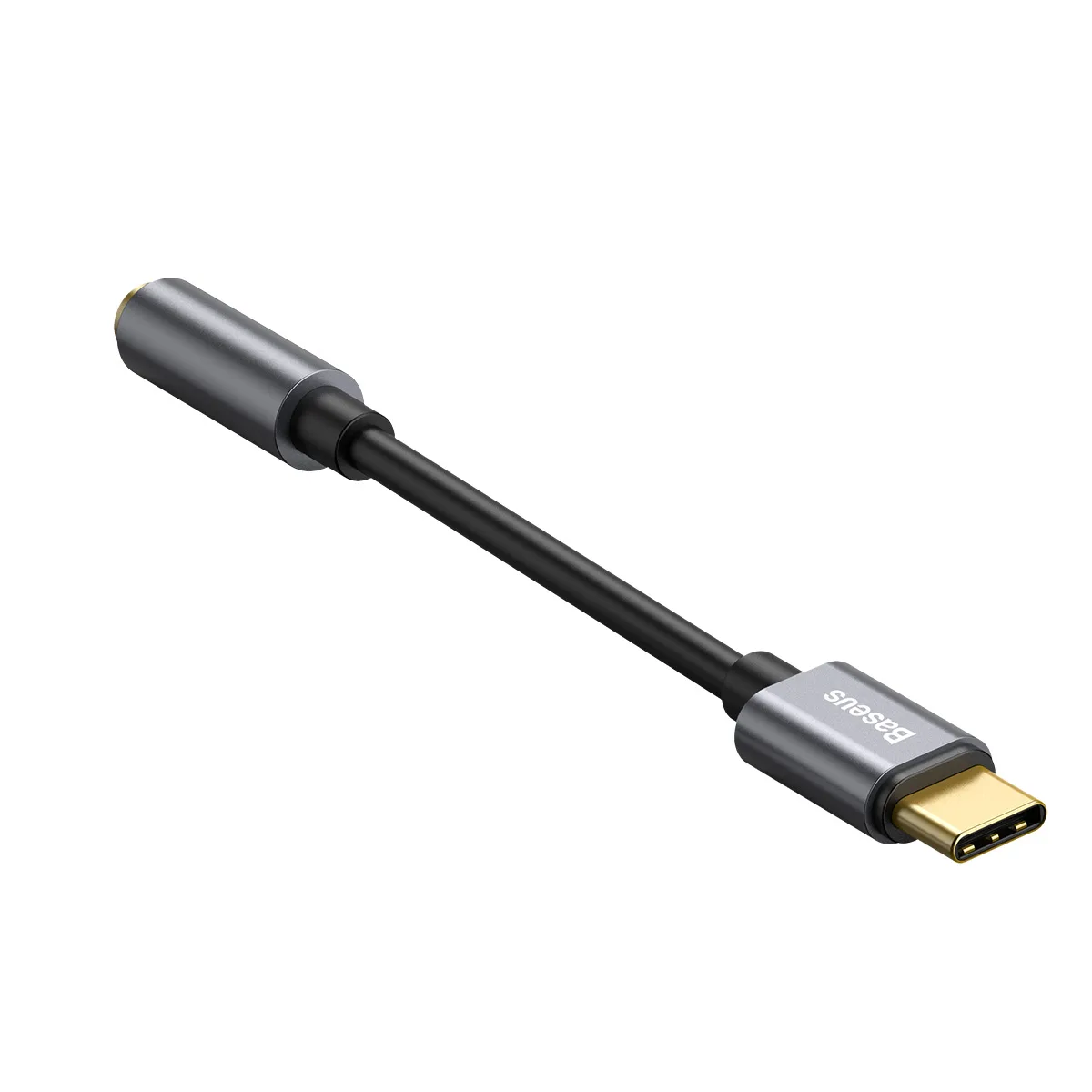 Baseus adapter L54 USB-C till 3,5 mm jack mörkgrå