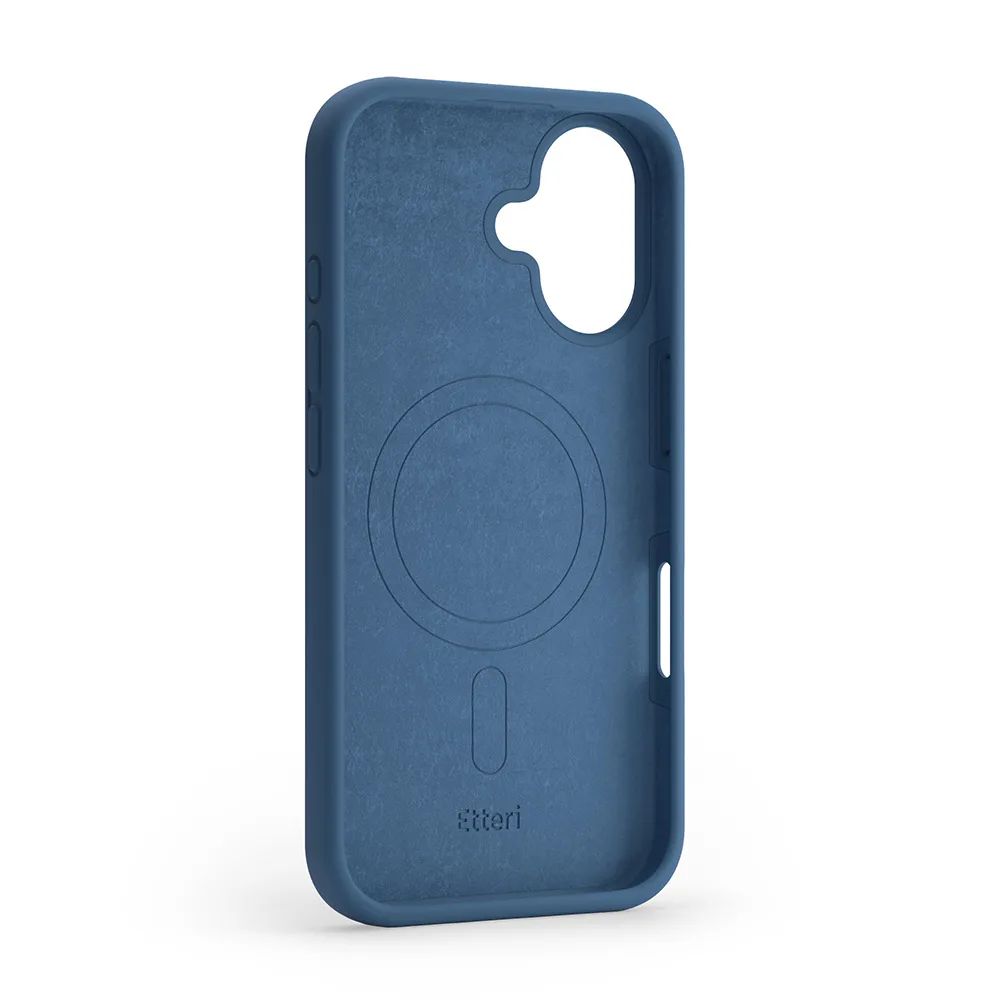 Etteri Silicone Mag-fodral för iPhone 16 Plus 6,7″ mörkblå