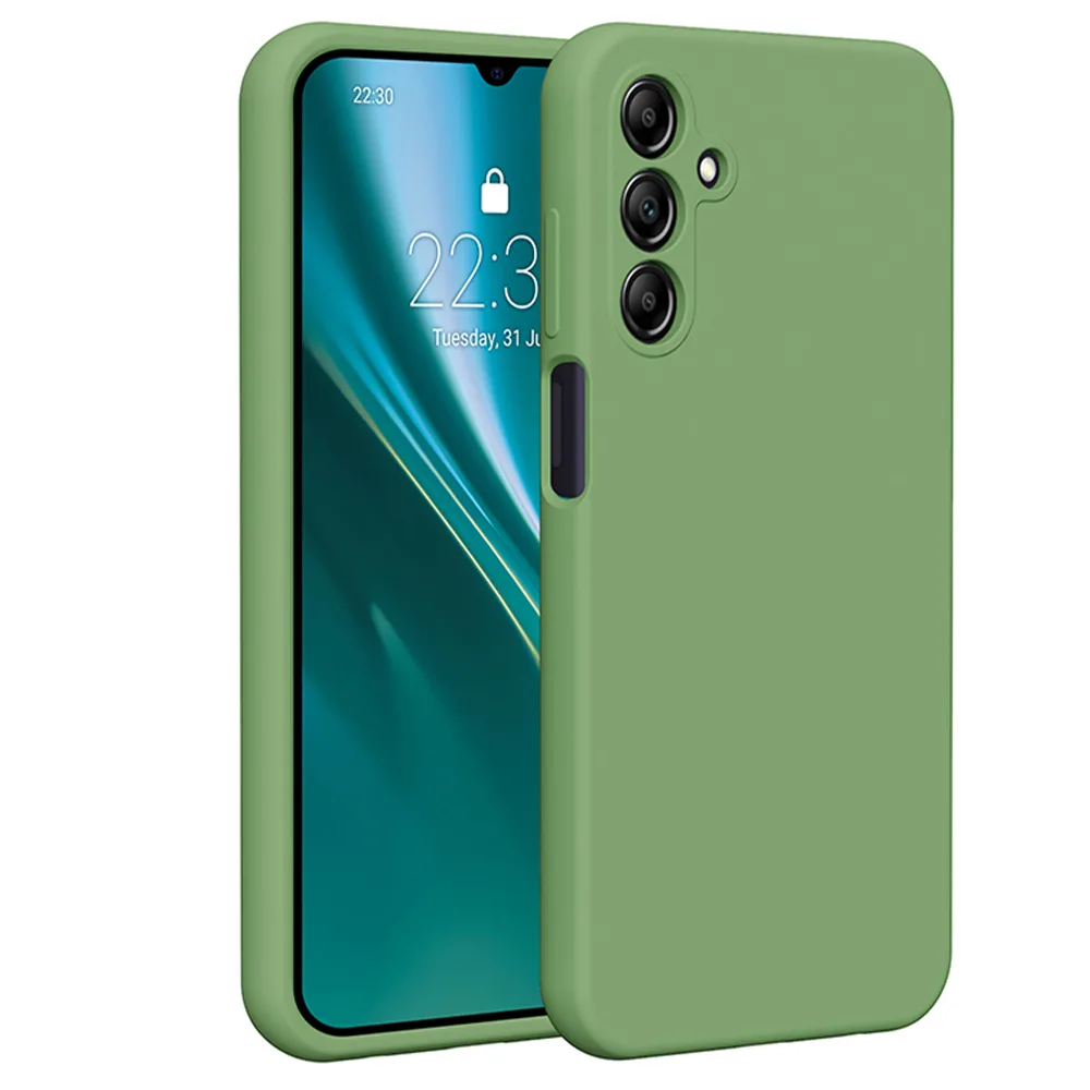 Etteri Silikonfodral för Samsung Galaxy A15 4G / A15 5G ljusgrön