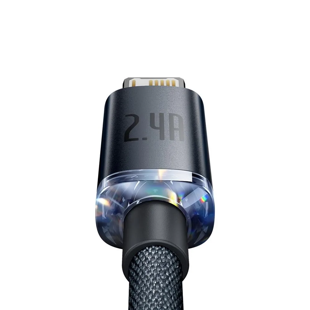 Baseus cable Crystal Shine USB – Lightning 1,2 m 2,4A black