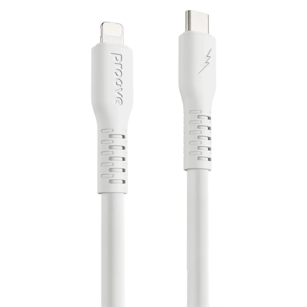 Proove-kabel Eternal USB-C – Lightning 2m 3A vit