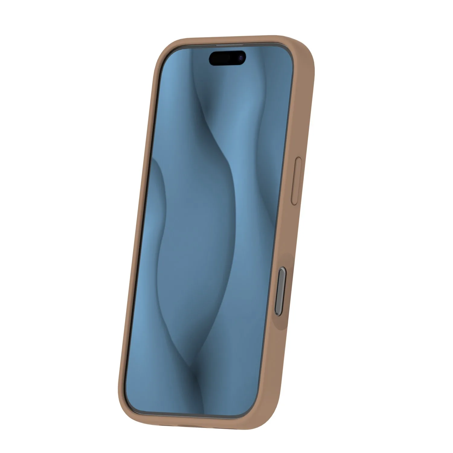 Silicone Thin Mag case for iPhone 16 Pro 6,3″ brown