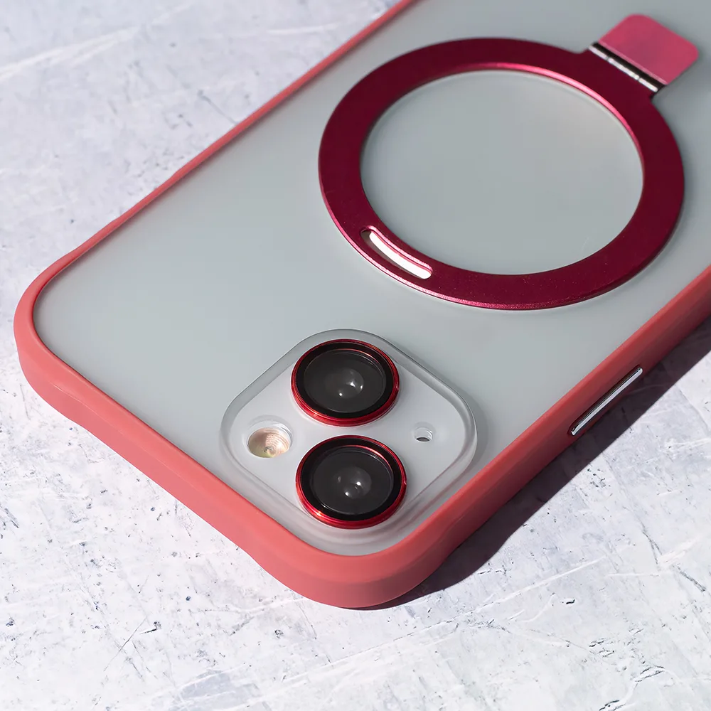 Mag Ring-fodral för iPhone 15 6,1″ rött