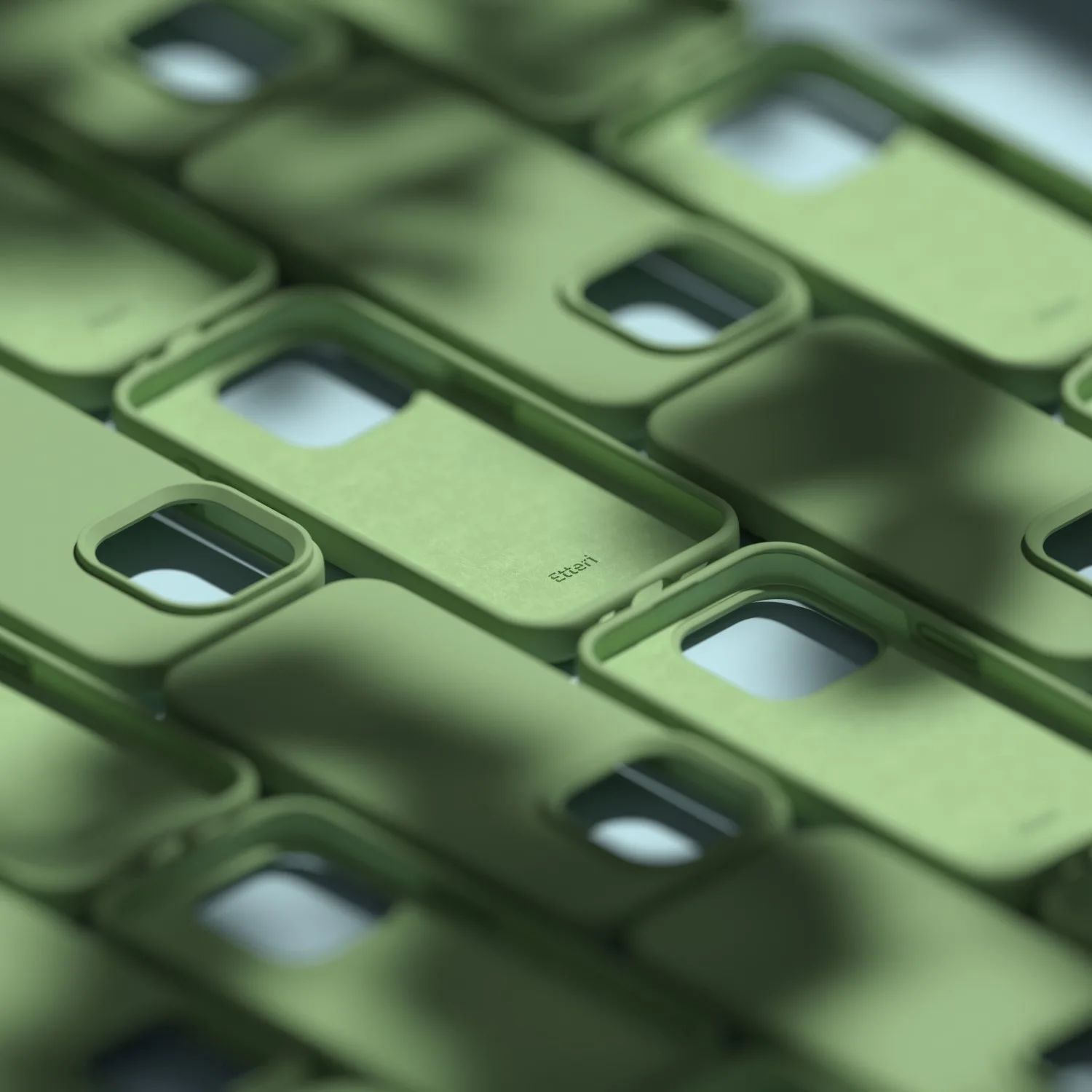 Etteri Silicone case för iPhone 15 Pro Max 6,7″ ljusgrön
