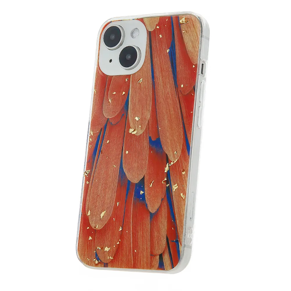 Guld Glam fodral till Samsung Galaxy A14 4G / A14 5G orange