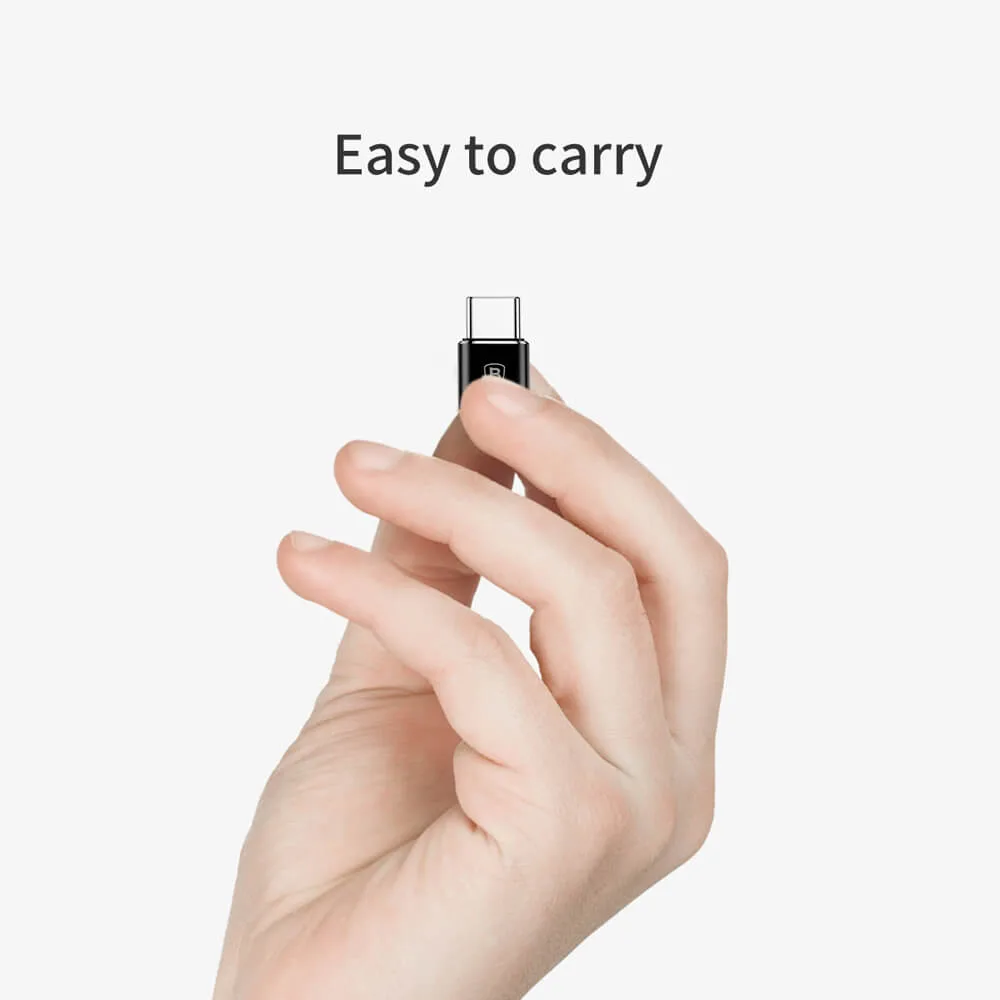 Baseus OTG adapter microUSB – USB-C black