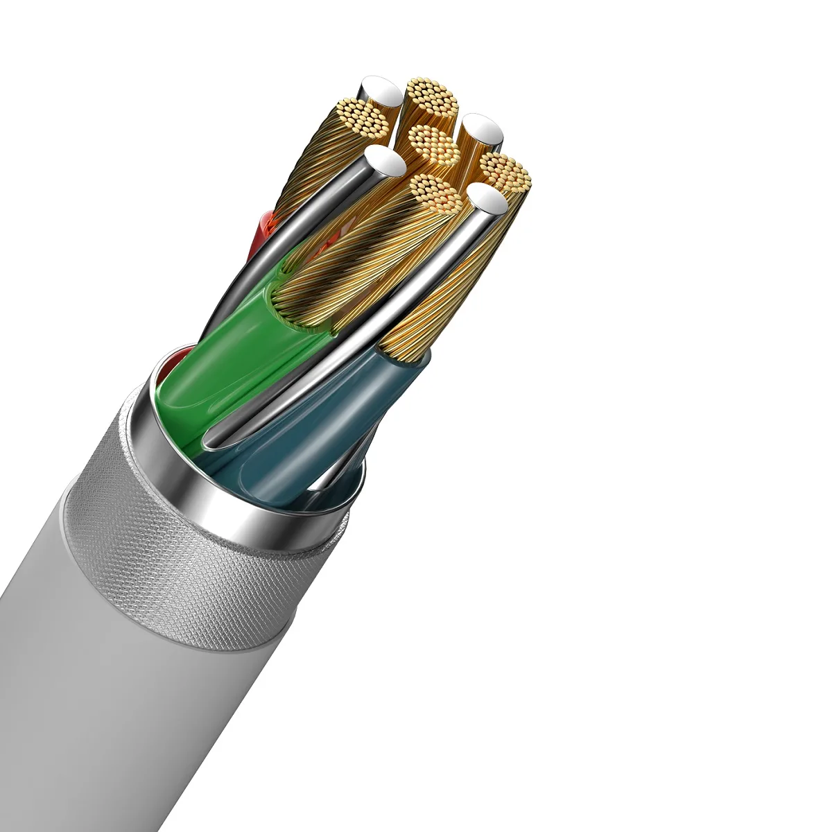 Devia kabel Kintone EC151 USB-C – USB-C 1,0 m 3A vit