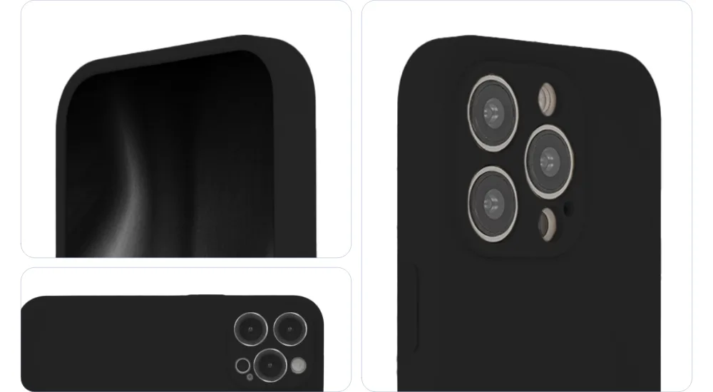 Mjuk Touch Mag-fodral för iPhone 14 6,1″ svart