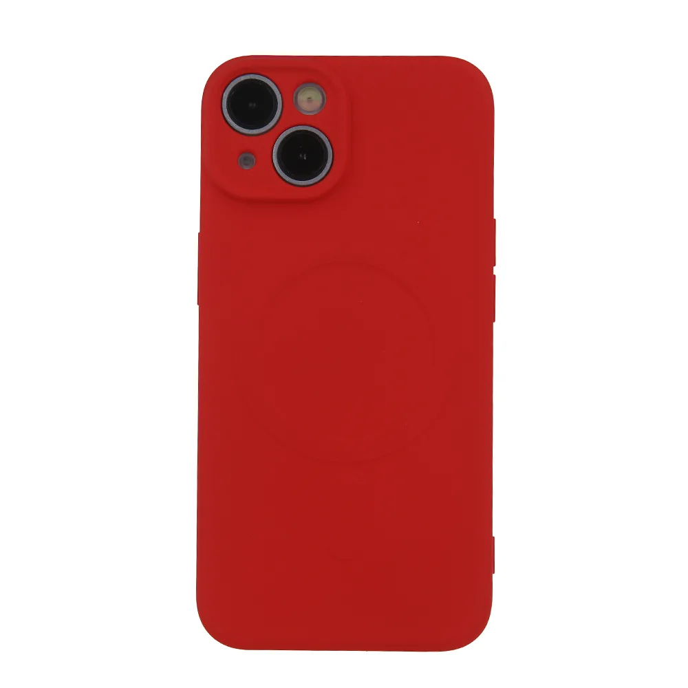 Enkel Color Mag-fodral för iPhone 16 Plus 6,7″ i rött