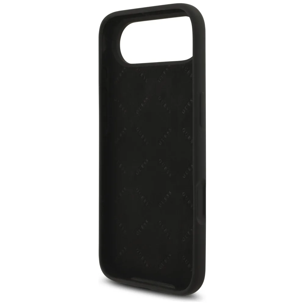 Guess Silicone Big 4G Script case for iPhone Air black
