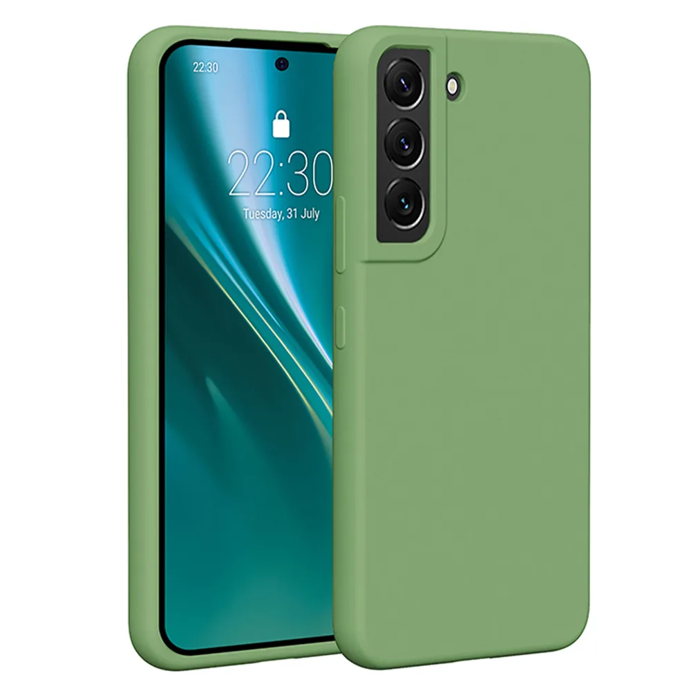 Etteri Silicone case för Samsung Galaxy S22 i ljusgrönt