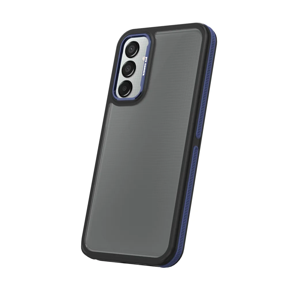 Crystal Black-fodral för Samsung Galaxy M15 5G blå