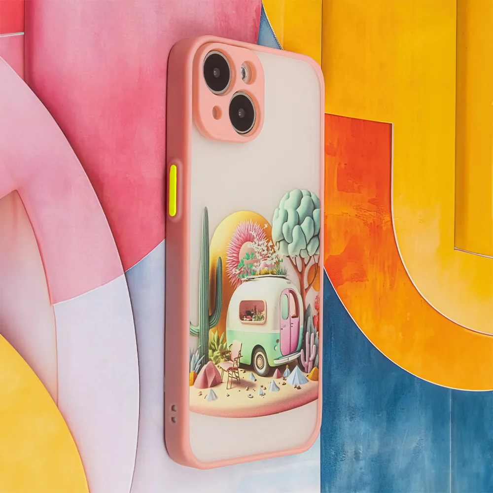Ultra Trendigt fodral till iPhone 12 6,1″ Resa rosa