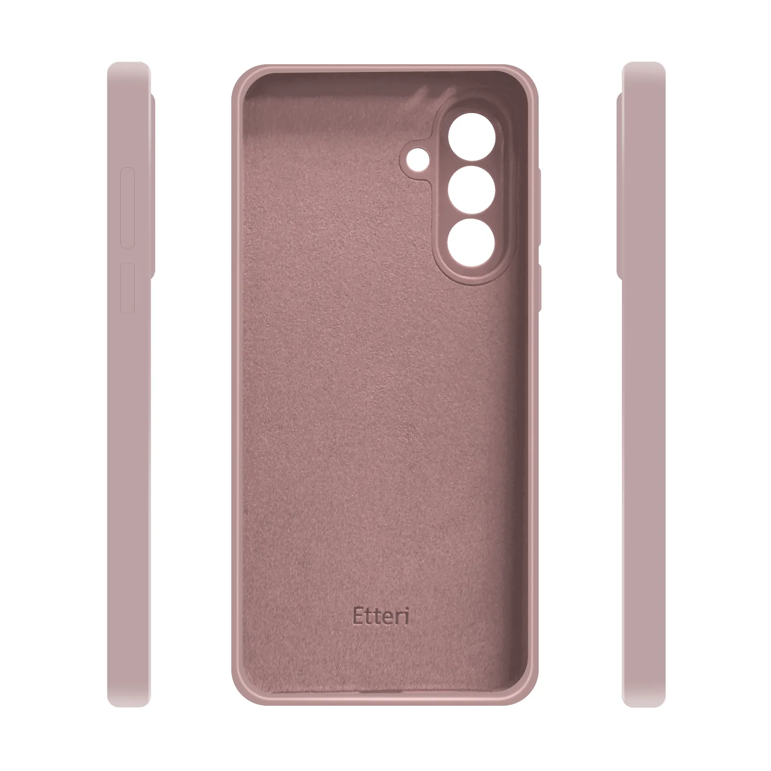 Etteri Silikonfodral för Samsung Galaxy S24 FE i ljusrosa