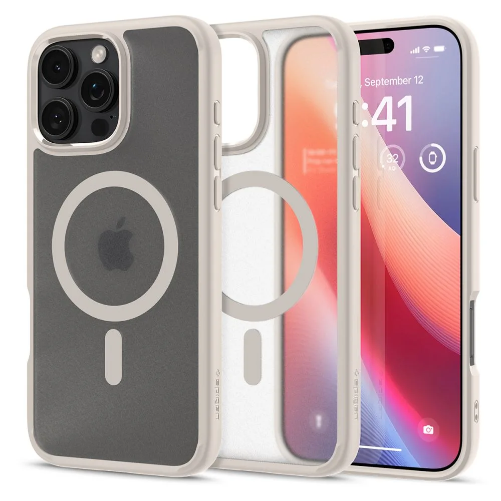 Spigen Ultra Hybrid Mag Magsafe case for iPhone 16 Pro Max 6,9" frost natural titanium