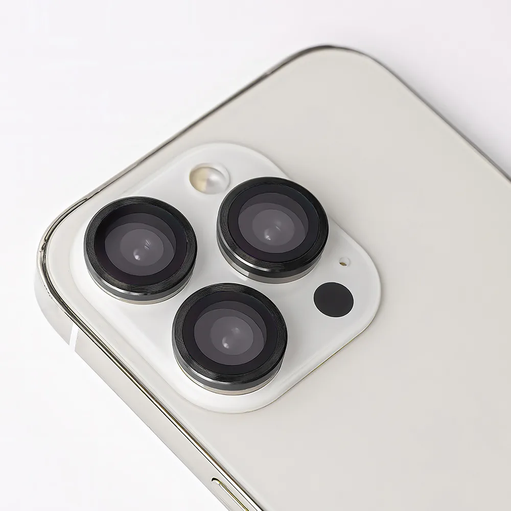 Set med linsglas för Samsung Galaxy S24 Plus, svart ram (3 st)