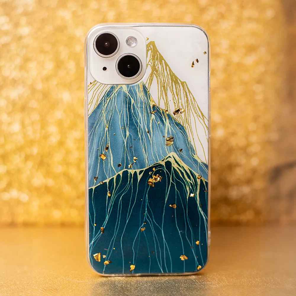Guld Glam-fodral till Samsung Galaxy A25 5G (global) mountain